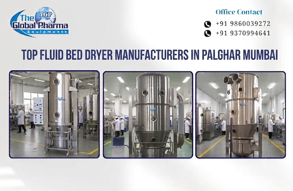 Top Fluid Bed Dryer Machine Manufacturers In Palghar Mumbai