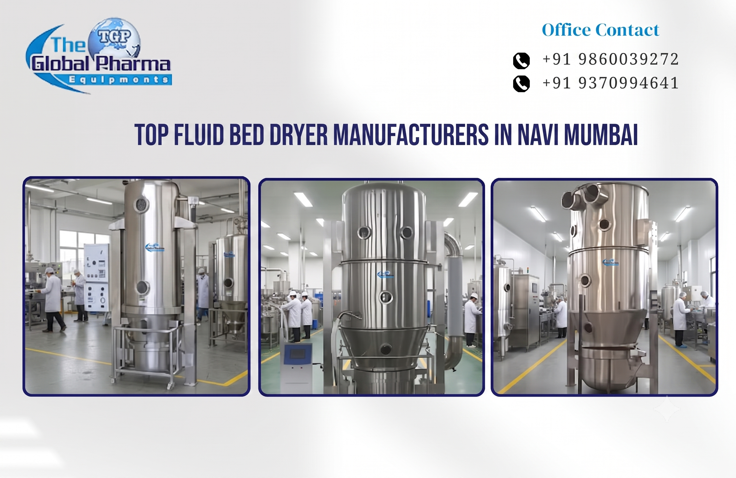 Top Electric Fluid Bed Dryer Machine Manufactures in Navi Mumbai