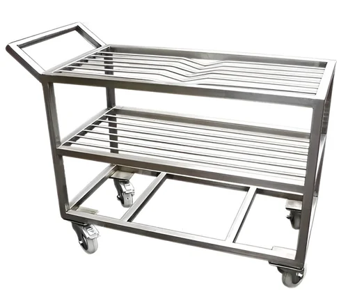 Stainless Steel Sieves Storage Trolley in Maharashtra