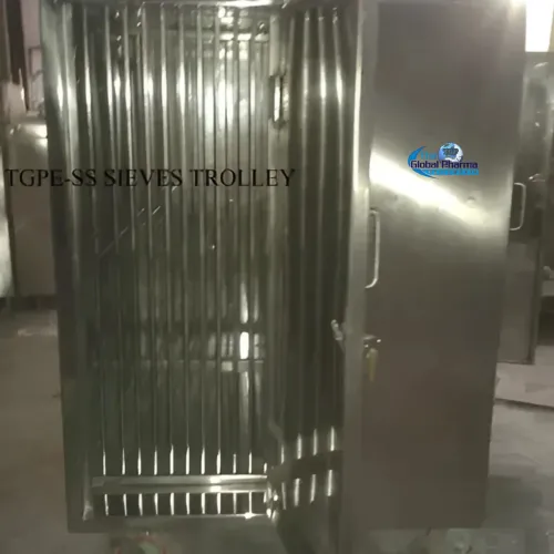 Stainless Steel Sieves Storage Trolley Manufacturers in Nanded