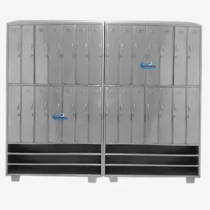 Stainless Steel Apron Hanging & Shoe Locker