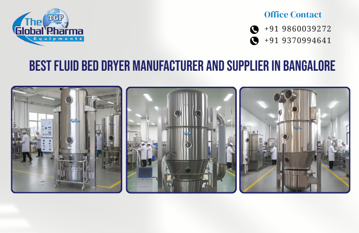 Best Fluid Bed Dryer Manufacturer and Supplier in Bangalore